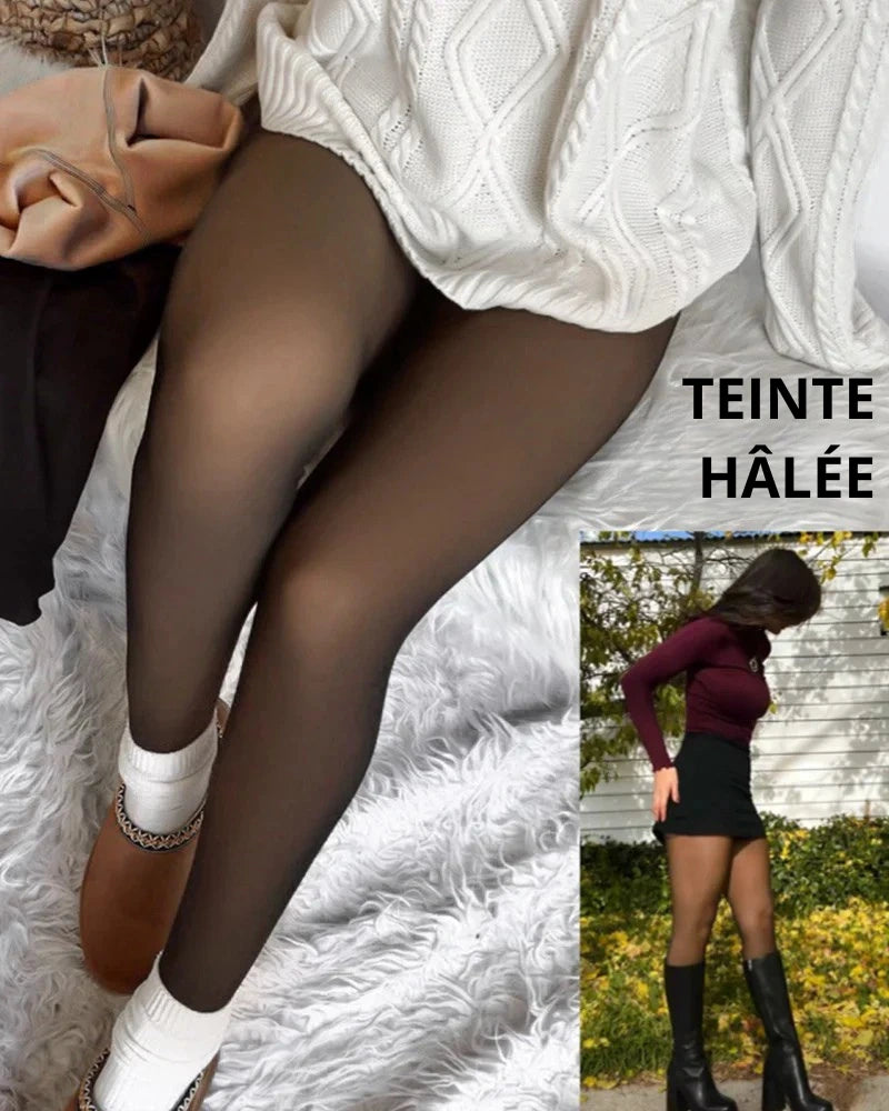 Collants Polaire Effet Peau