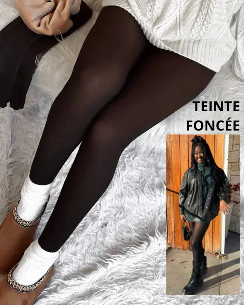 Collants Polaire Effet Peau