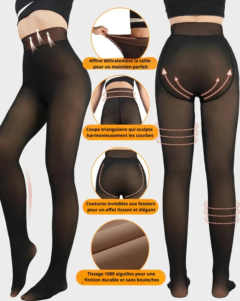 Collants Polaire Effet Peau