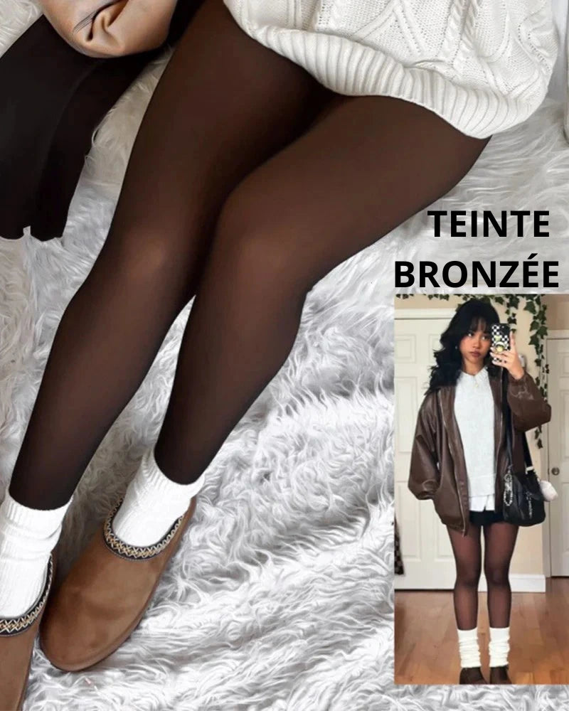 Collants Polaire Effet Peau